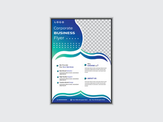 Corporate modern business creative flyer template design for a digital marketing company or agency