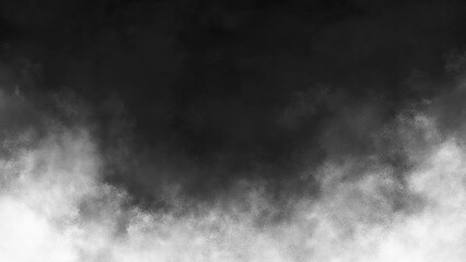Obraz na płótnie Canvas Realistic White Dust And Smoke Overlay On Black Background. Smoke Texture Overlay On Isolated Background. Misty Fog Effect. Magic Fog, dust Texture Effect. 