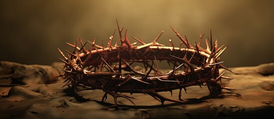 Jesus s names and attributes seen with Crown of Thorns as backdrop