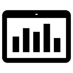 Business chart icon symbol image vector. Illustration of the diagram graphic statistics design image