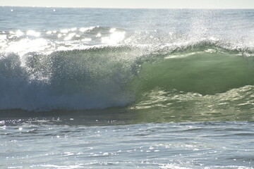 waves on the beach
