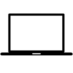 Computer technology icon symbol vector image. Illustration of the dekstop monitor display design image