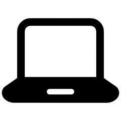 Computer technology icon symbol vector image. Illustration of the dekstop monitor display design image