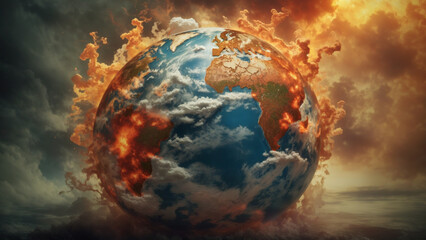 Our Burning Planet: A Fiery Warning