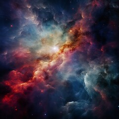 space, nebula, galaxy, star, supernova, universe, astronomy, cosmos, light, deep space, cloud, night, heaven, big bang, ganerative AI