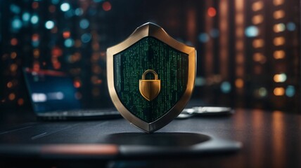 Cyber ​​security and data protection, internet network security, protect business and financial transaction data from cyber attack, user private data security encryption	