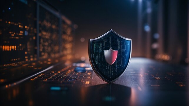 Cyber ​​security and data protection, internet network security, protect business and financial transaction data from cyber attack, user private data security encryption	