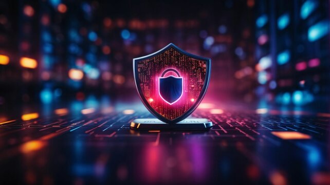 Cyber ​​security and data protection, internet network security, protect business and financial transaction data from cyber attack, user private data security encryption	