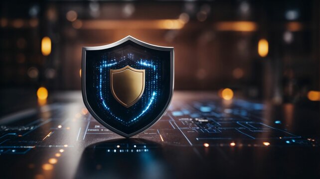 Cyber ​​security and data protection, internet network security, protect business and financial transaction data from cyber attack, user private data security encryption	