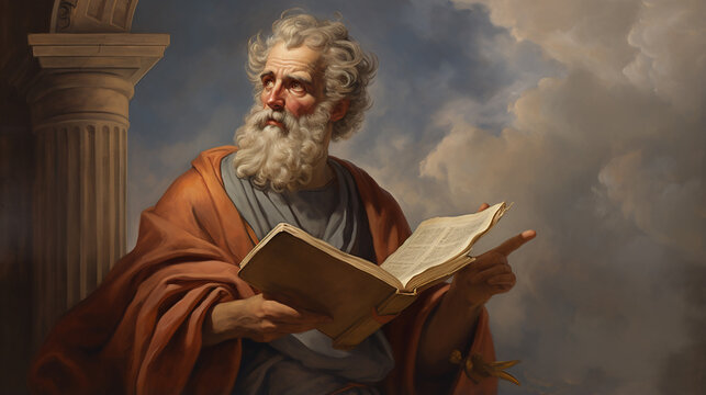 Santo s&atilde;o Pedro com espa&ccedil;o para texto