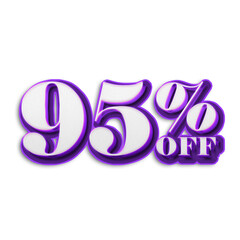 95 Percent Discount Offers Tag with New Style Design