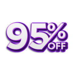 95 Percent Discount Offers Tag with New Style Design