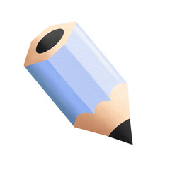 Blue pencil watercolor.