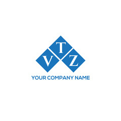 Naklejka premium VTZ letter logo design on white background. VTZ creative initials letter logo concept. VTZ letter design.