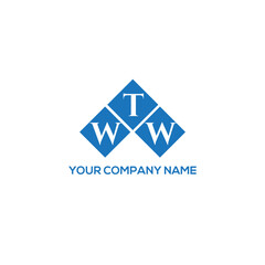 WTW letter logo design on white background. WTW creative initials letter logo concept. WTW letter design.