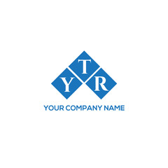 YTR letter logo design on white background. YTR creative initials letter logo concept. YTR letter design.