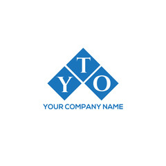 YTO letter logo design on white background. YTO creative initials letter logo concept. YTO letter design.