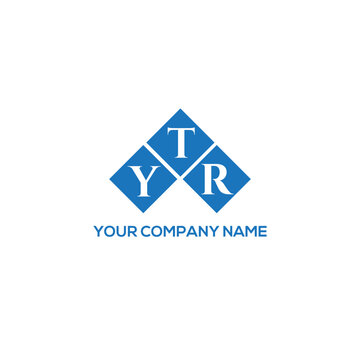 YTR letter logo design on white background. YTR creative initials letter logo concept. YTR letter design.