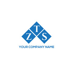 ZTS letter logo design on white background. ZTS creative initials letter logo concept. ZTS letter design.