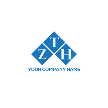 ZTH letter logo design on white background. ZTH creative initials letter logo concept. ZTH letter design.