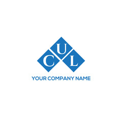 CUL letter logo design on white background. CUL creative initials letter logo concept. CUL letter design.