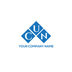 CUN letter logo design on white background. CUN creative initials letter logo concept. CUN letter design.