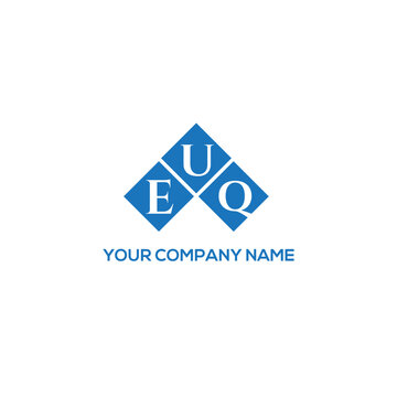 EUQ letter logo design on white background. EUQ creative initials letter logo concept. EUQ letter design.