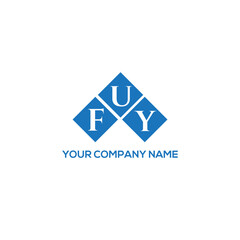FUY letter logo design on white background. FUY creative initials letter logo concept. FUY letter design.
