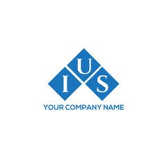 IUS letter logo design on white background. IUS creative initials letter logo concept. IUS letter design.