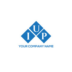 IUP letter logo design on white background. IUP creative initials letter logo concept. IUP letter design.