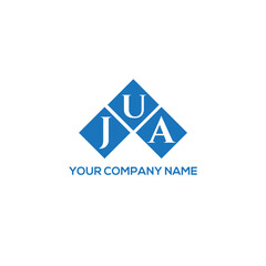 JUA letter logo design on white background. JUA creative initials letter logo concept. JUA letter design.