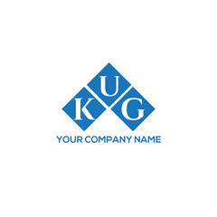 KUG letter logo design on white background. KUG creative initials letter logo concept. KUG letter design.