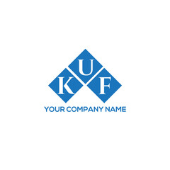 Fototapeta premium KUF letter logo design on white background. KUF creative initials letter logo concept. KUF letter design.