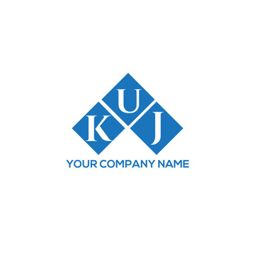 KUJ letter logo design on white background. KUJ creative initials letter logo concept. KUJ letter design.