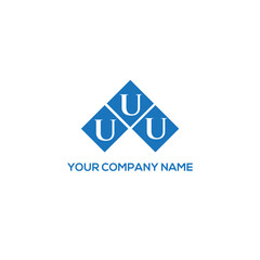 UUU letter logo design on white background. UUU creative initials letter logo concept. UUU letter design.