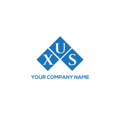 XUS letter logo design on white background. XUS creative initials letter logo concept. XUS letter design.