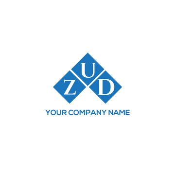 ZUD letter logo design on white background. ZUD creative initials letter logo concept. ZUD letter design.