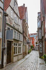 Fototapeta premium Le quartier du Schnoor, Brême, Allemagne.