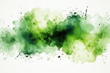 Green Ink Splatter Symphony, a Dynamic Background Texture Featuring Artistic Ink Splatters for a Bold and Expressive Visual Composition