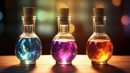 Bottles of potions