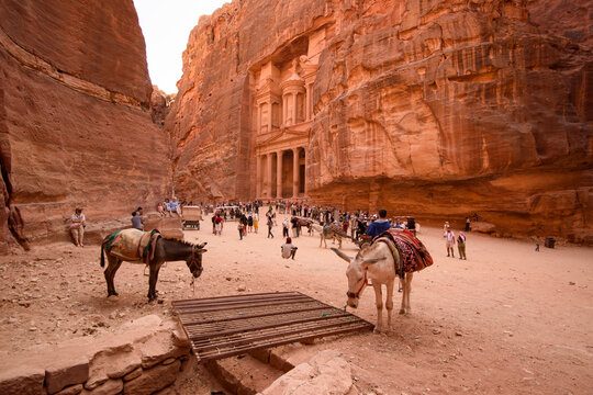 The Rose City in Petra, Jordan