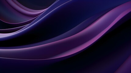 Abstract 3D Background of soft Waves in dark purple Colors. Elegant Wallpaper 
