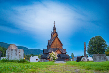 Fototapeta na wymiar Heddal Stave church (Norway)