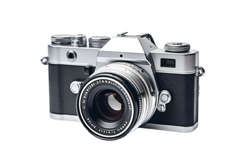 old camera isolated on white