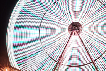 ferris wheel at night