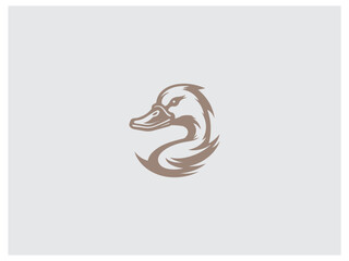 Premium duck logo design vector, vector and illustration,