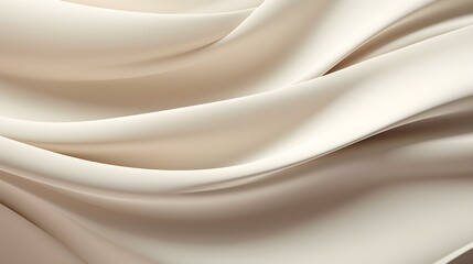Abstract 3D Background of soft Waves in ivory Colors. Elegant Wallpaper 
