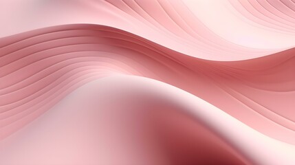 Abstract 3D Background of soft Waves in light pink Colors. Elegant Wallpaper 
