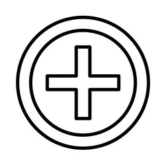 VECTOR ZOOM IN ICON STROKE VERSION