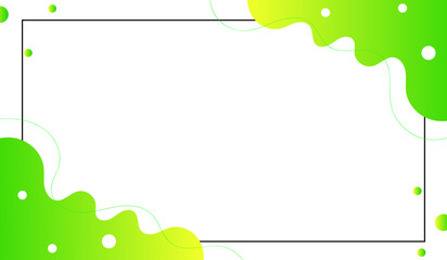 Colorful template banner with gradient color. Design with liquid shape.